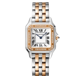 Montre Cartier Panthère Argenté Rose Pierres