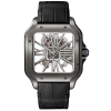 Cartier Santos skeleton cuir large model